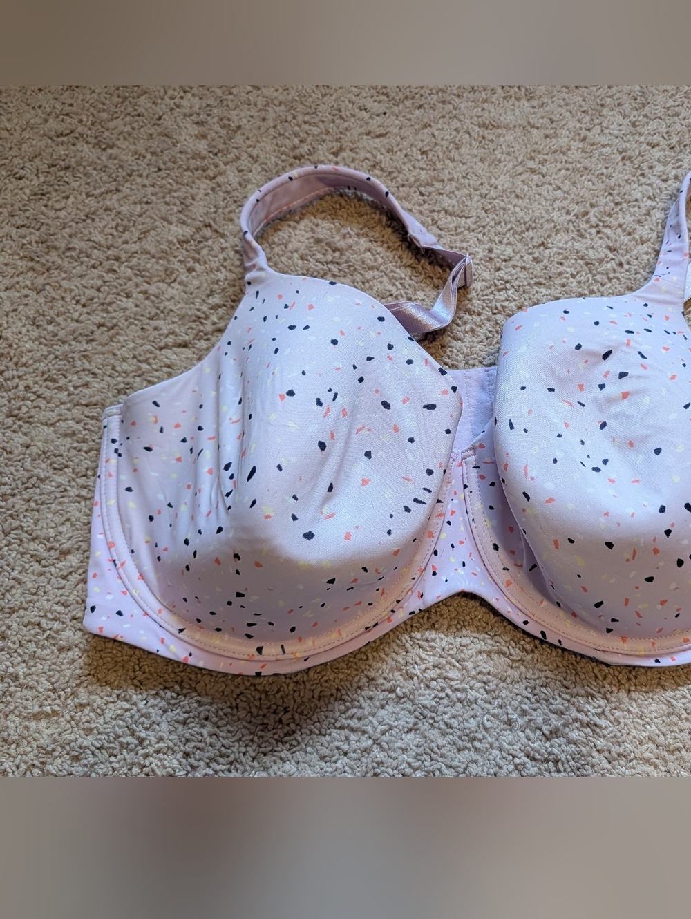 Voglo Padded Underwire Bra Light Pink Speckled